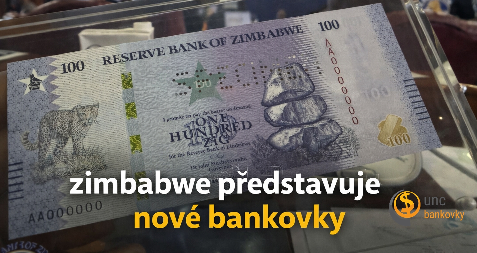 Zimbabwe představilo nové bankovky