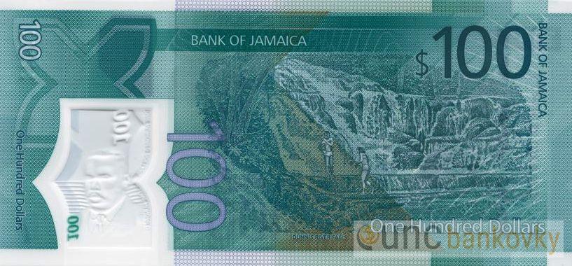 Jamajka 100 Dollars 2022 UNC