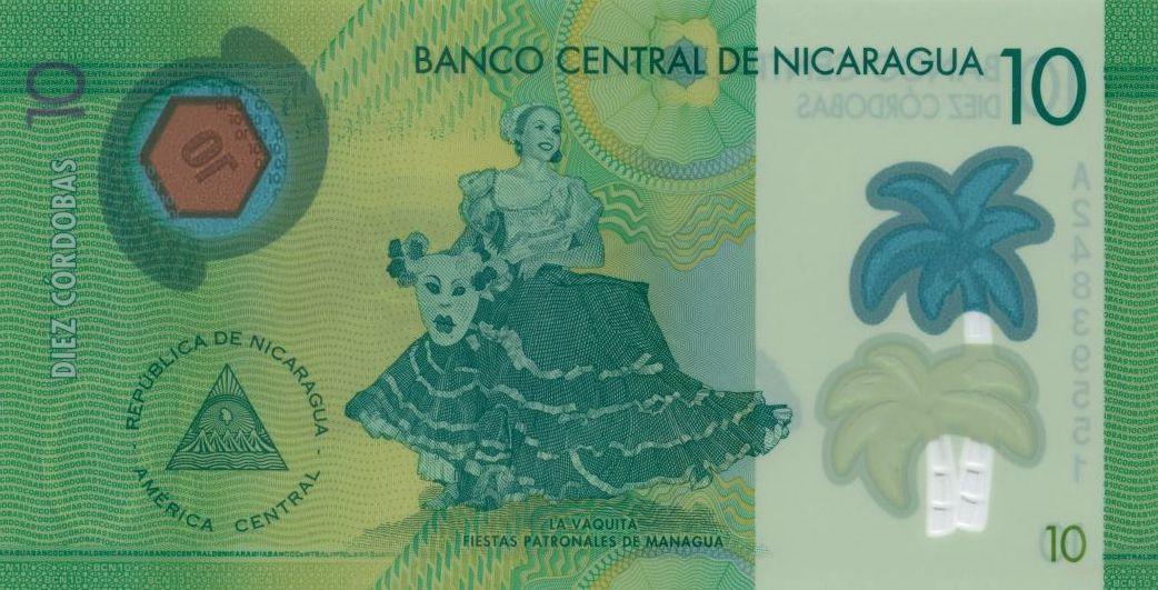 Nikaragua 10 Cordobas 2019 UNC
