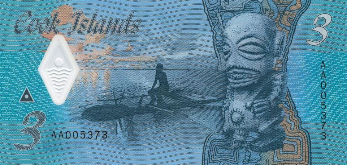 Cook Islands 3 Dollars 2021 UNC