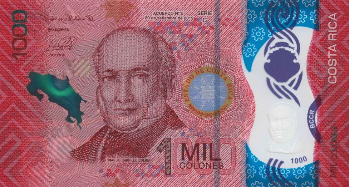 Kostarika 1000 Colones 2019 UNC