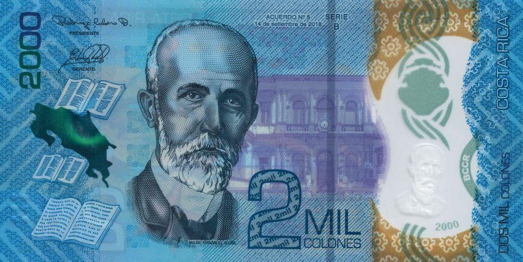 Kostarika 2000 Colones 2018 UNC