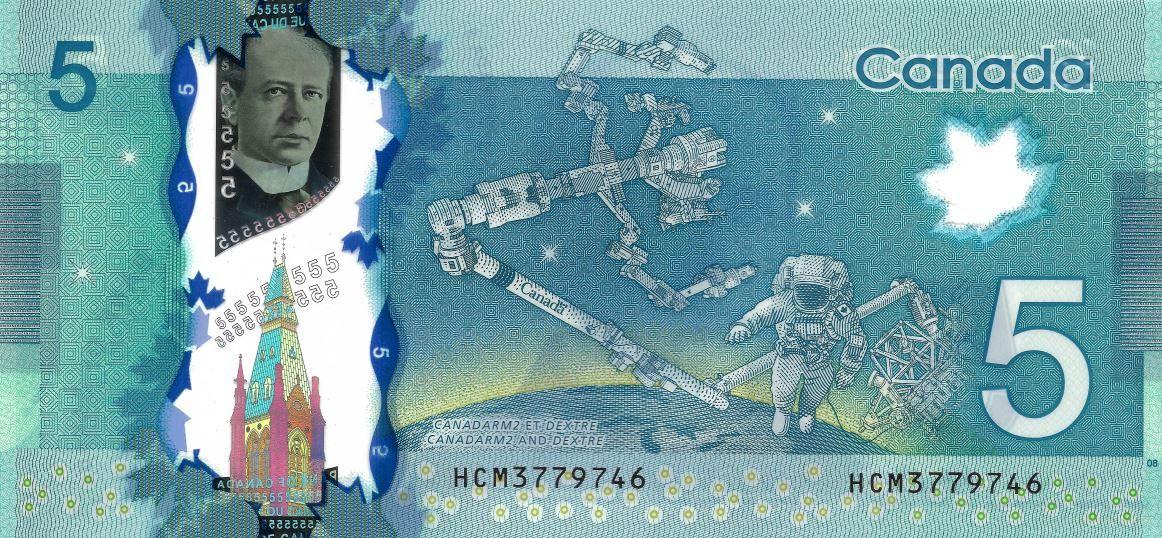 Kanada 5 Dollars 2013 UNC