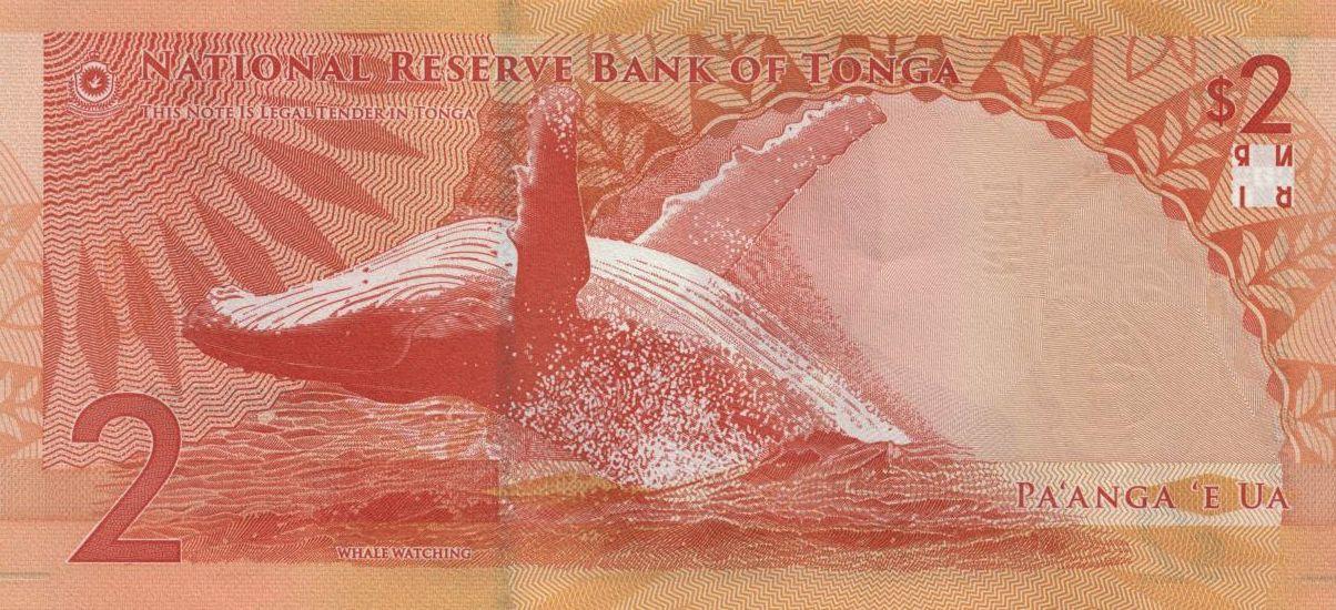 Tonga 2 Paanga 2023 UNC