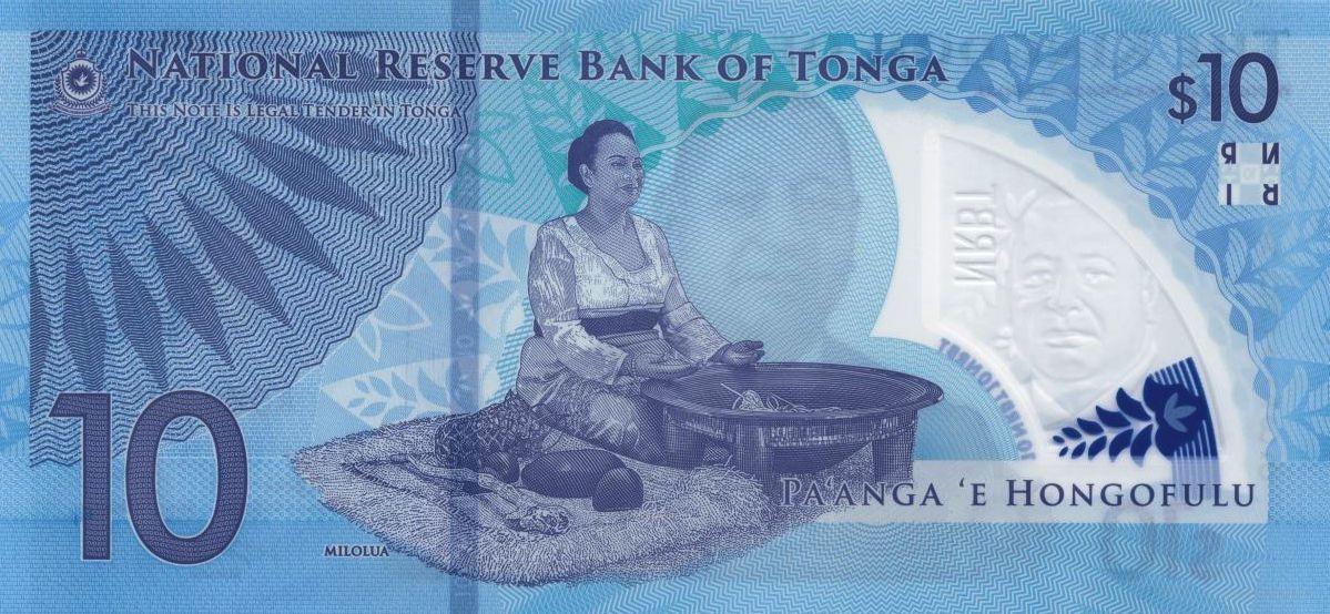 Tonga 10 Paanga 2023 UNC