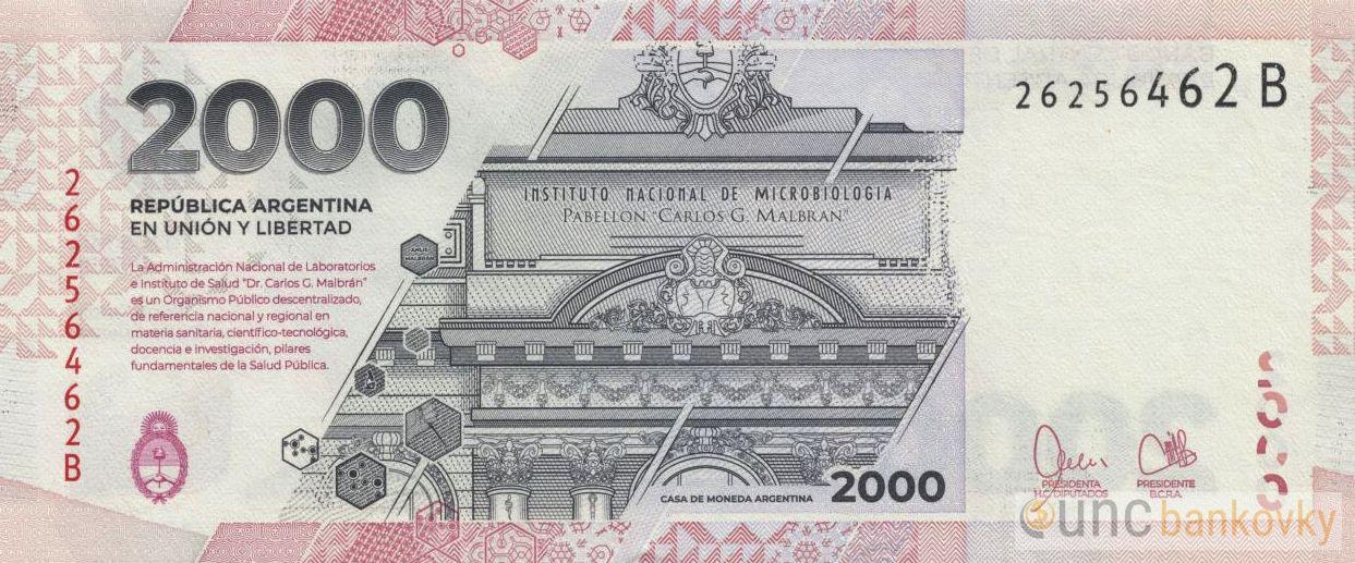 Argentina 2000 Pesos 2023 UNC