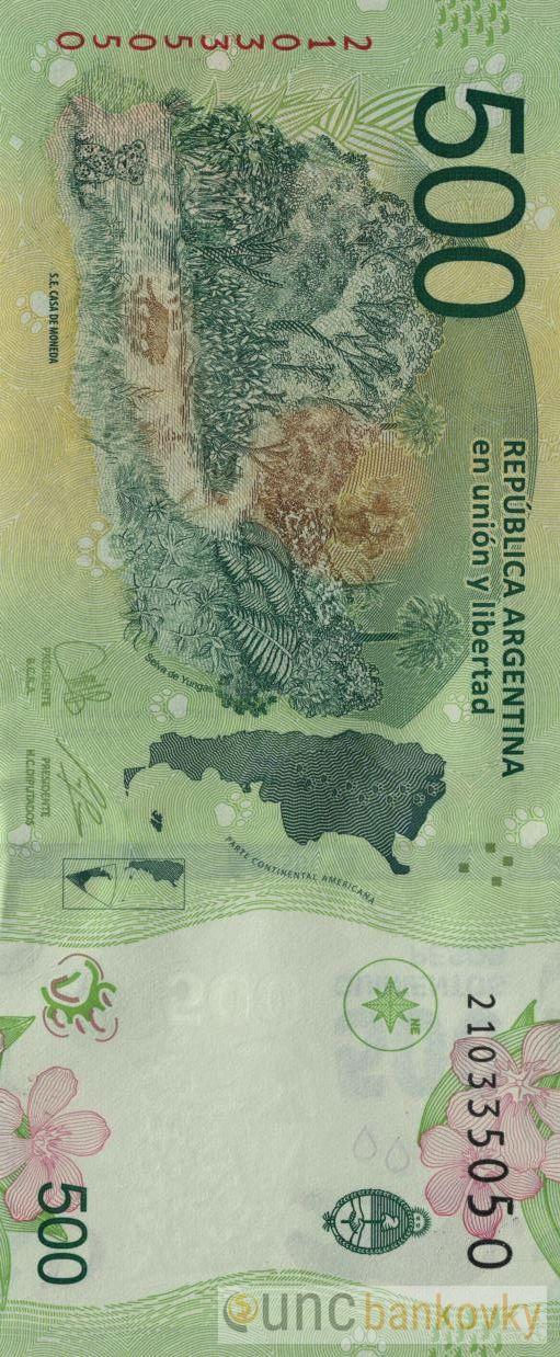 Argentina 500 Pesos 2022 UNC