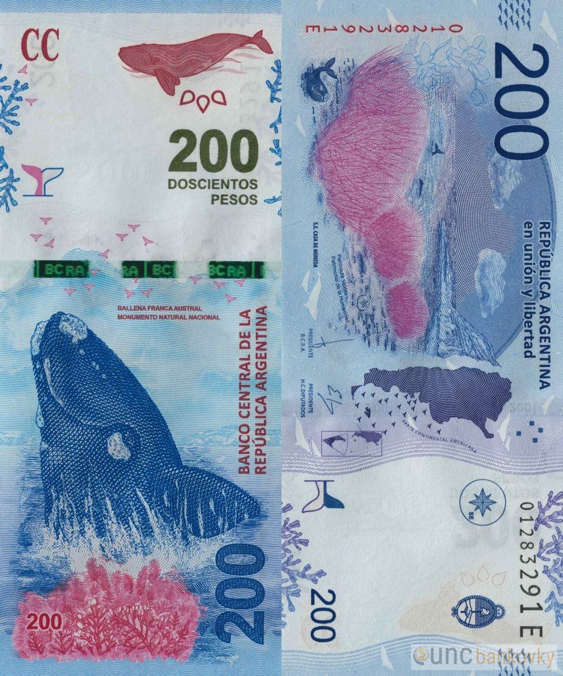 Argentina 200 Pesos 2021 UNC