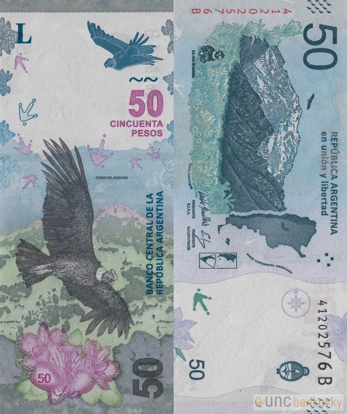 Argentina 50 Pesos 2020 UNC