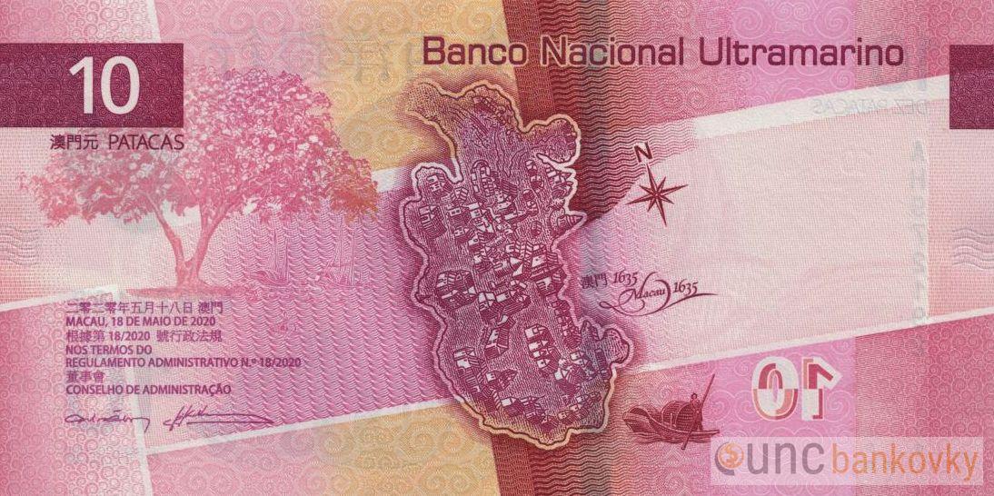Macao 10 Patacas 2024 (Ultramarino) UNC