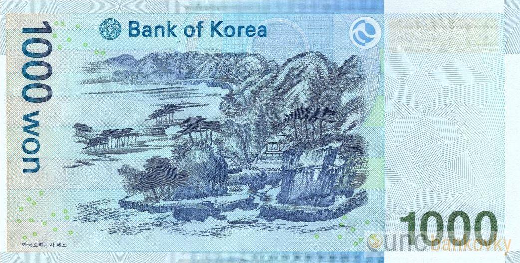 Jižní Korea 1000 Won 2007 UNC