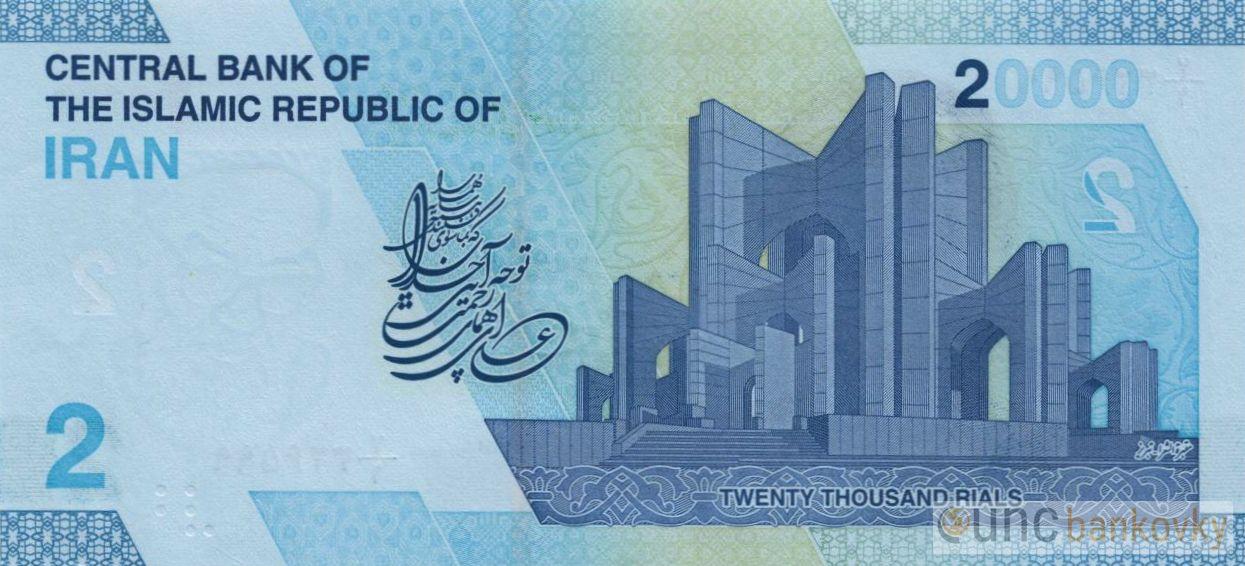 Irán 2 Tomans 2022 (20.000 Rials) UNC