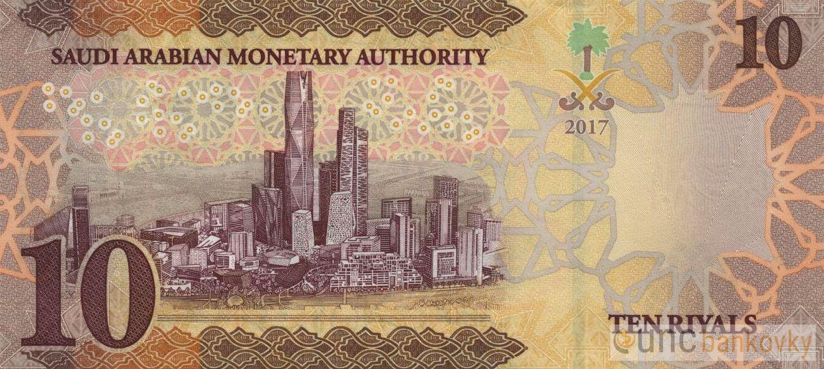 Saudská Arábie 10 Riyals 2017 UNC