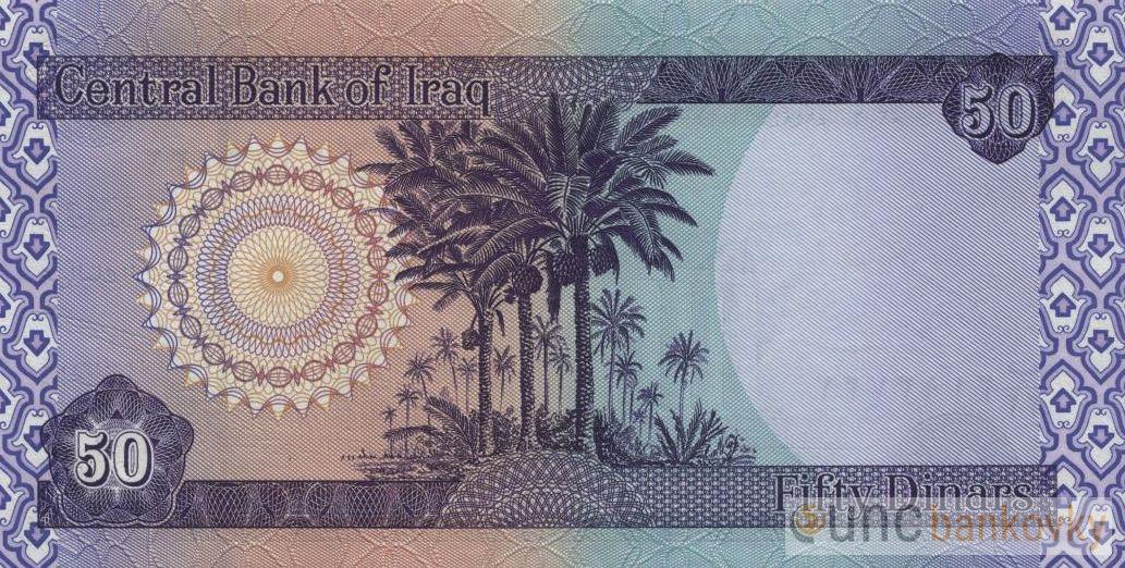 Irák 50 Dinars 2002 UNC