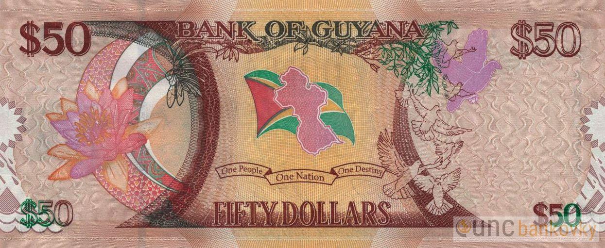 Guyana 50 Dollars 2016 UNC