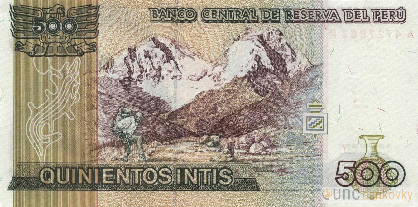 Peru 500 Intis 1987 UNC