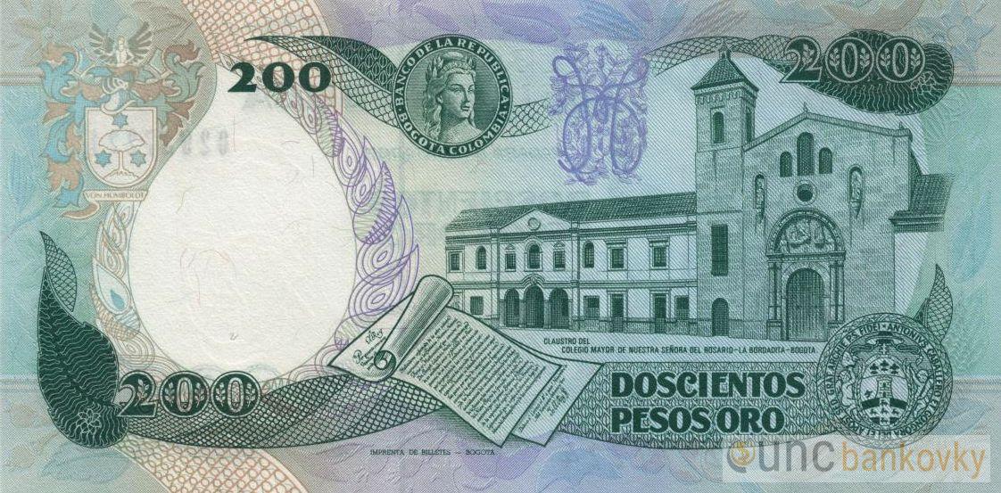 Kolumbie 200 Pesos 1992 UNC