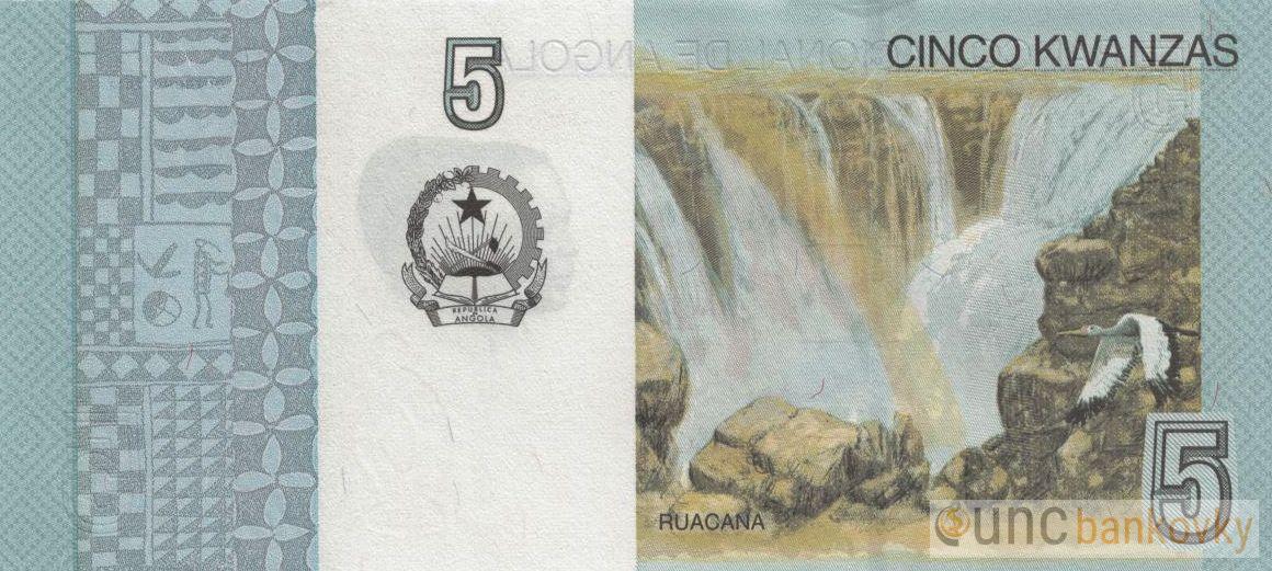 Angola 5 Kwanzas 2012 UNC