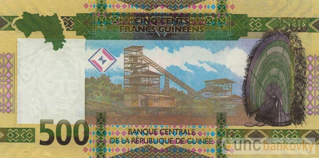 Guinea 500 Francs 2018 UNC