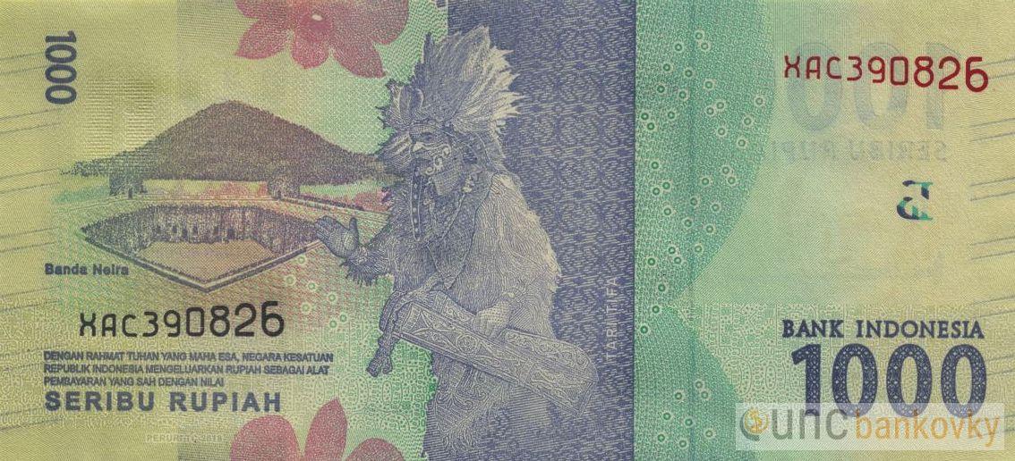 Indonésie 1000 Rupiah 2016 UNC