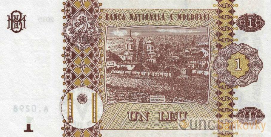 Moldávie 1 Leu 2015 UNC