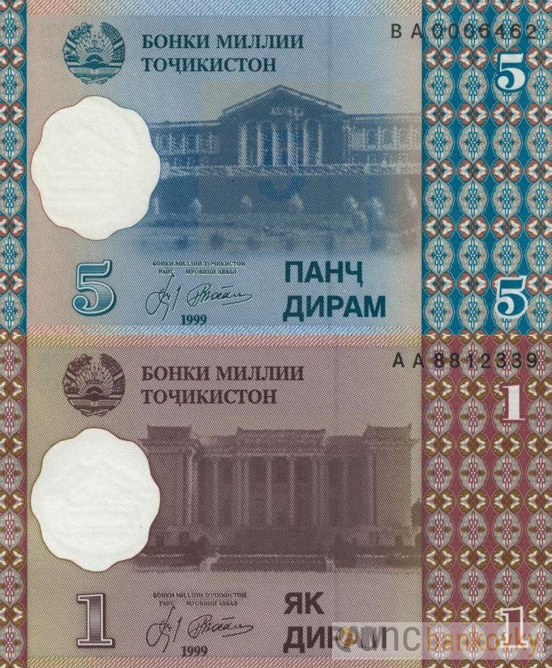 Tadžikistán sada 1999 UNC