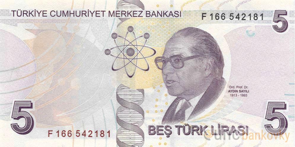 Turecko 5 Lira 2022 UNC