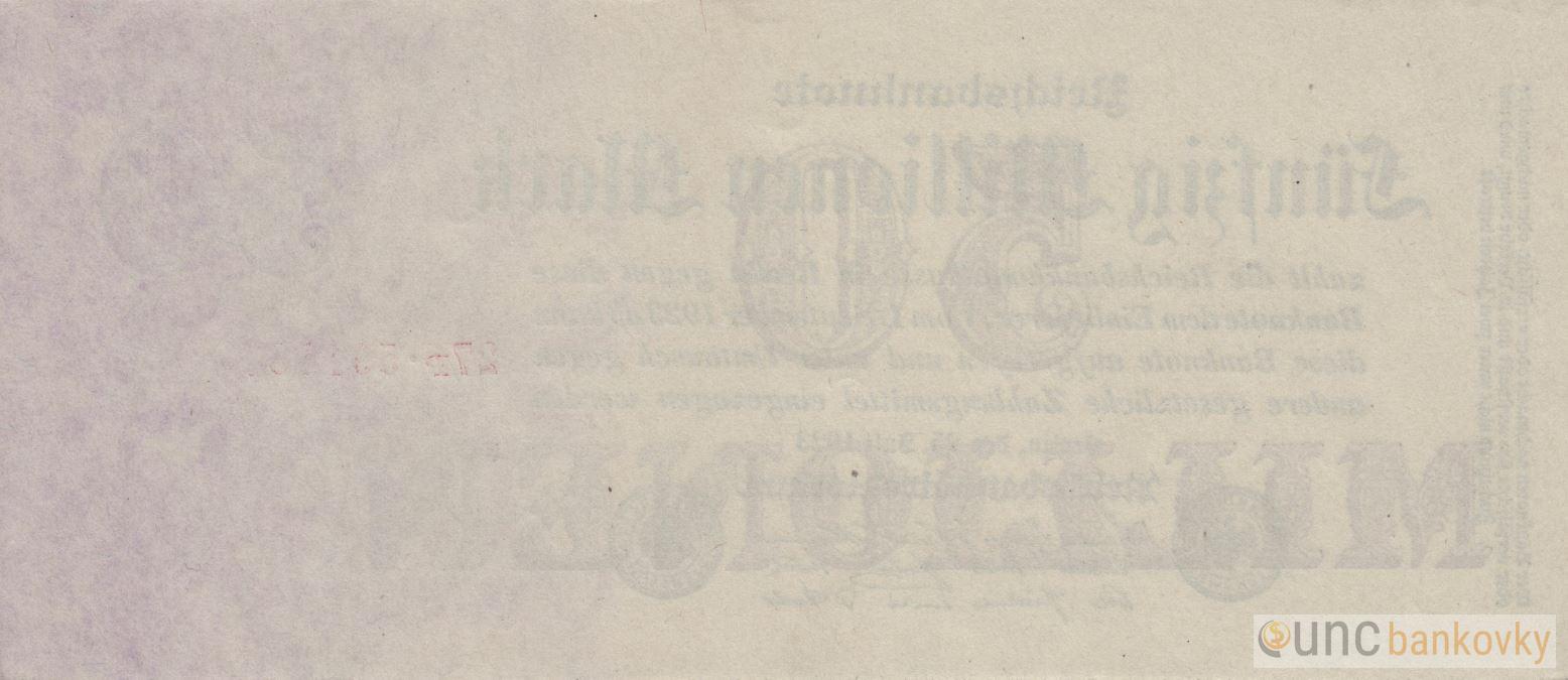 Německo 50.000.000 Mark 1923 UNC