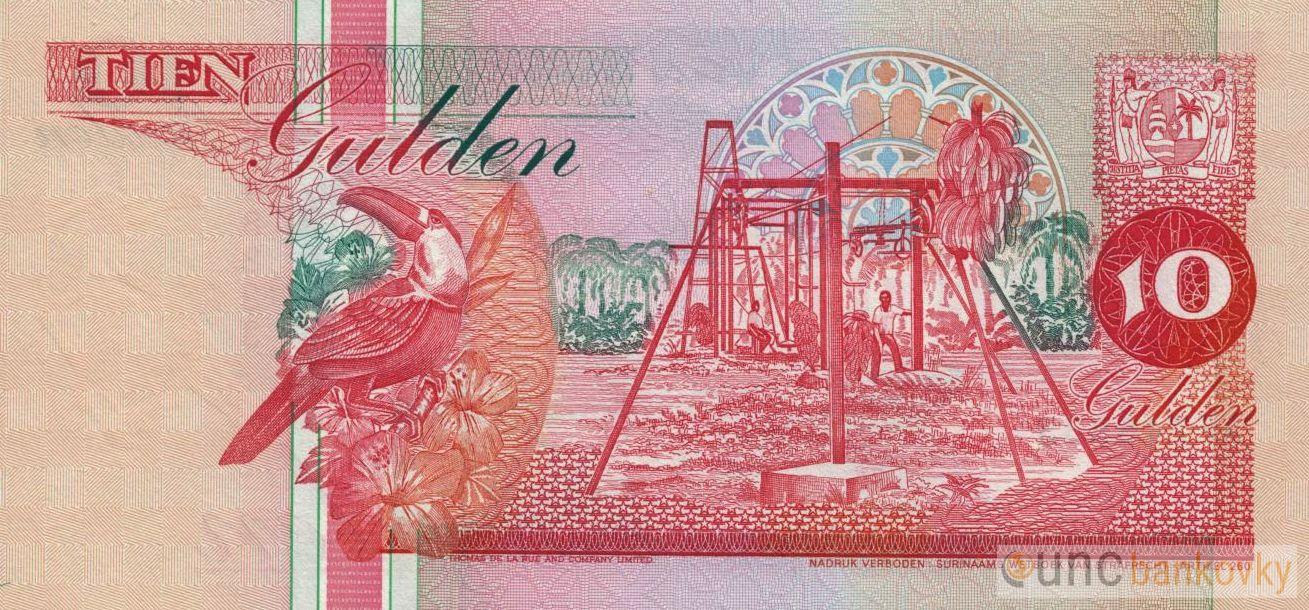 Surinam 10 Gulden 1996 UNC