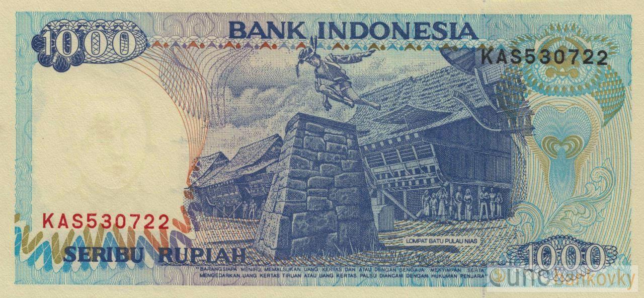 Indonésie 1000 Rupiah 1998 UNC