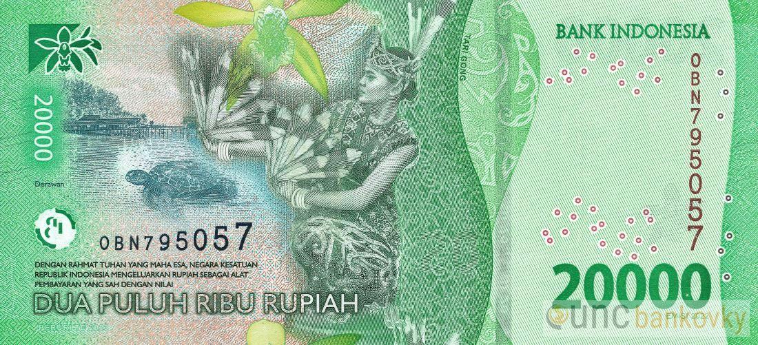 Indonésie 20.000 Rupiah 2022 UNC