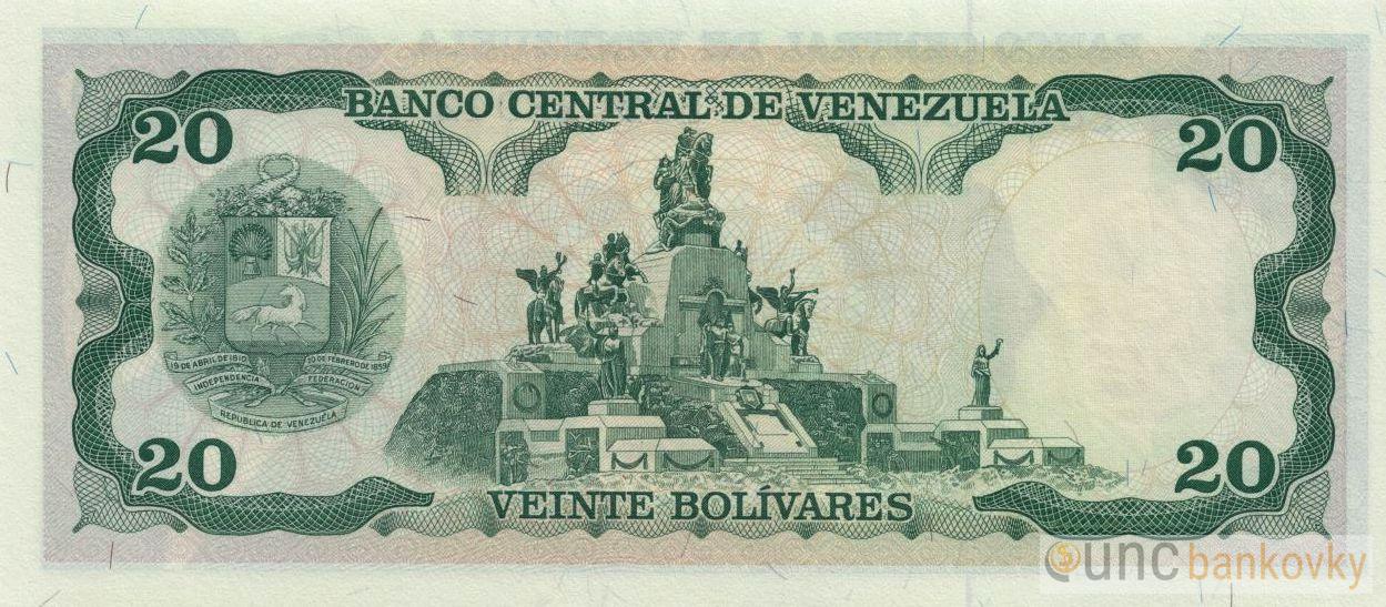 Venezuela 20 Bolivares 1998 UNC