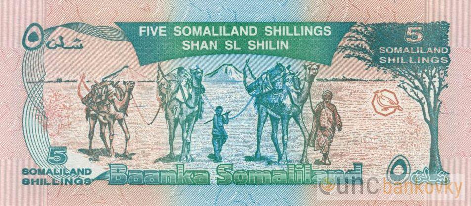 Somaliland 5 Shillings 1994 UNC