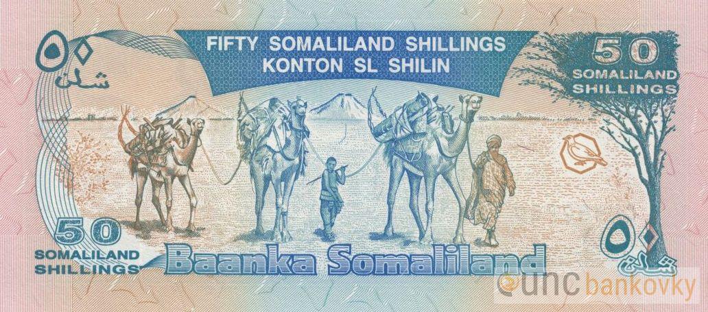 Somaliland 50 Shillings 2002 UNC