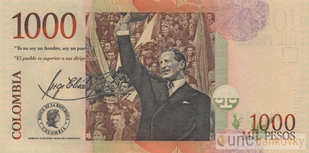 Kolumbie 1000 Pesos 2016 UNC