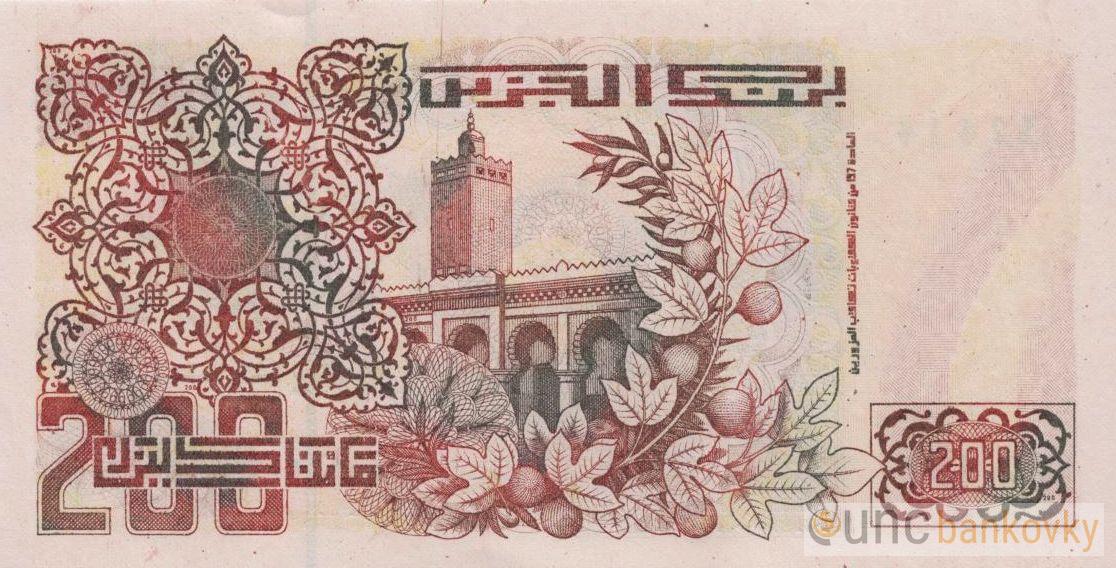 Alžír 200 Dinars 1992 UNC