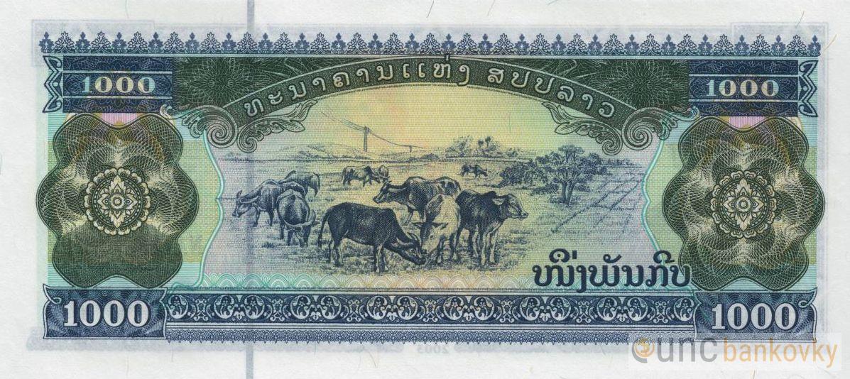 Laos 1000 Kip 2003 UNC