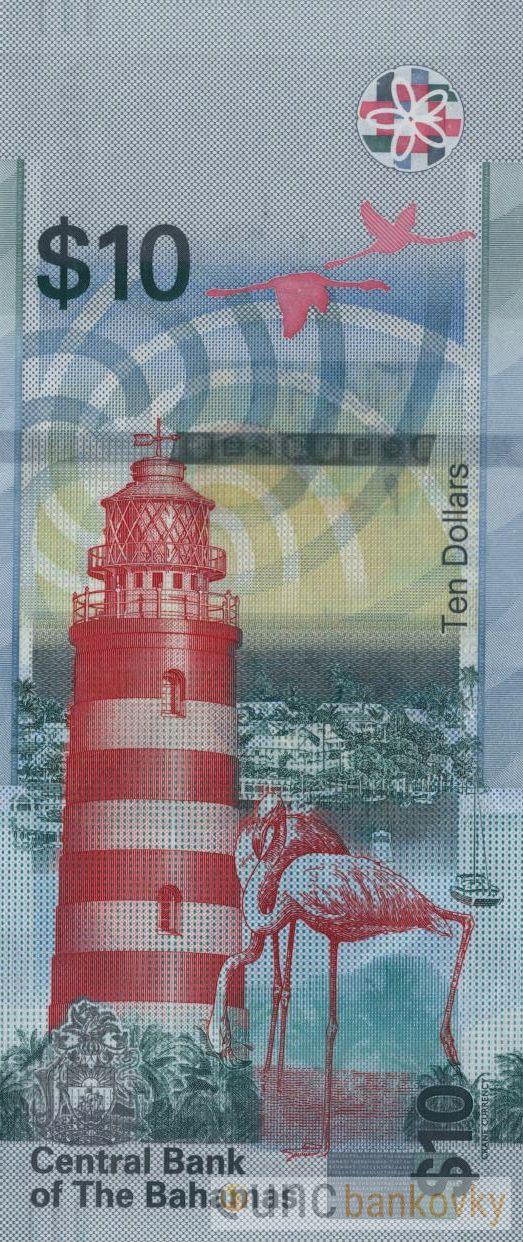 Bahamy 10 Dollars 2022 UNC