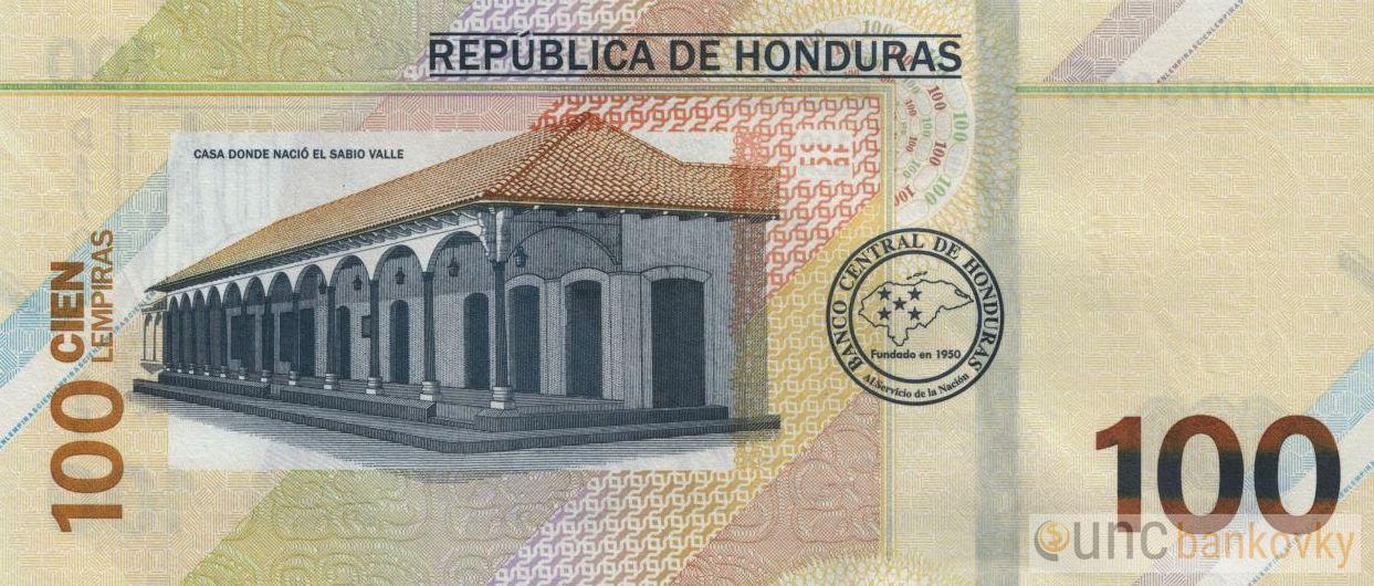 Honduras 100 Lempiras 2022 UNC