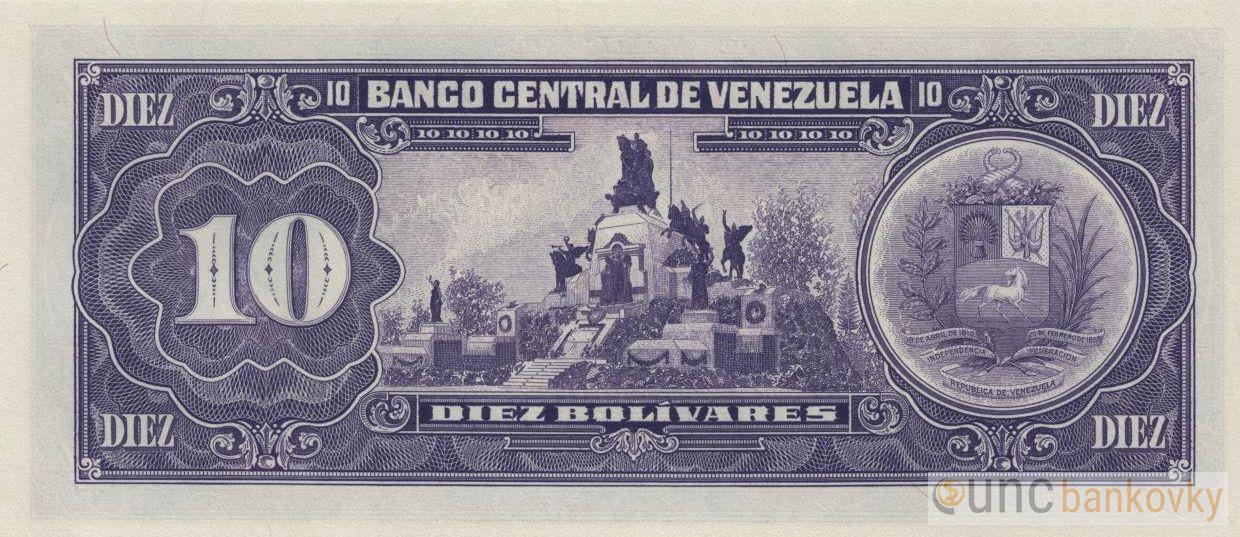 Venezuela 10 Bolivares 1992 UNC