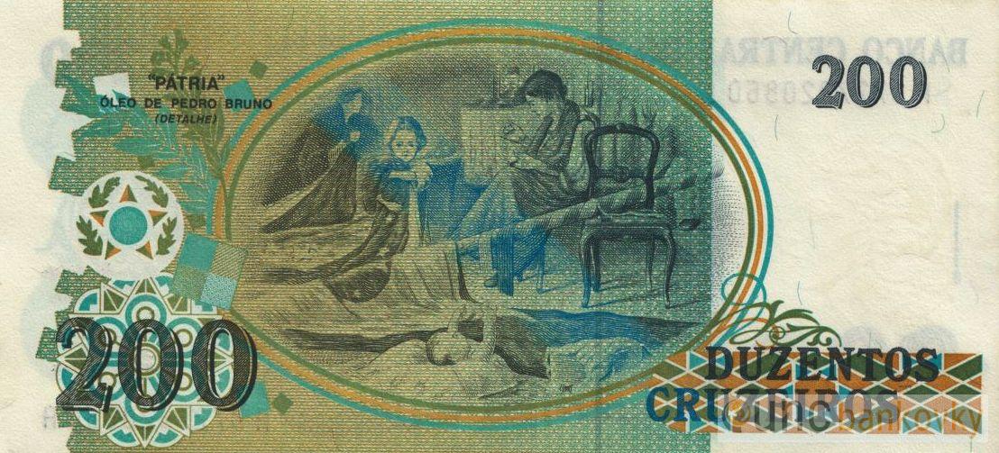 Brazílie 200 Cruzeiros 1990 UNC