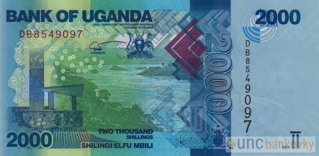 Uganda 2000 Shillings 2021 UNC