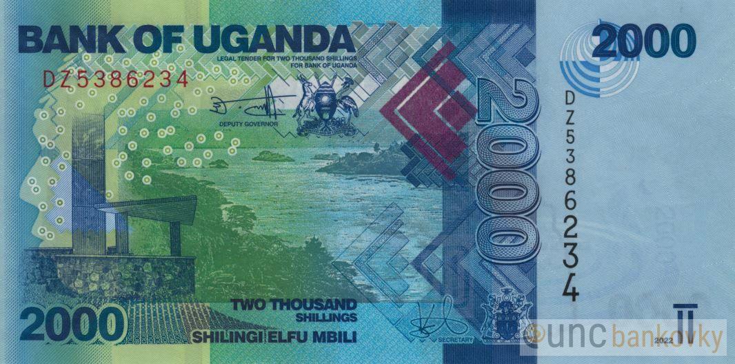 Uganda 2000 Shillings 2022 UNC