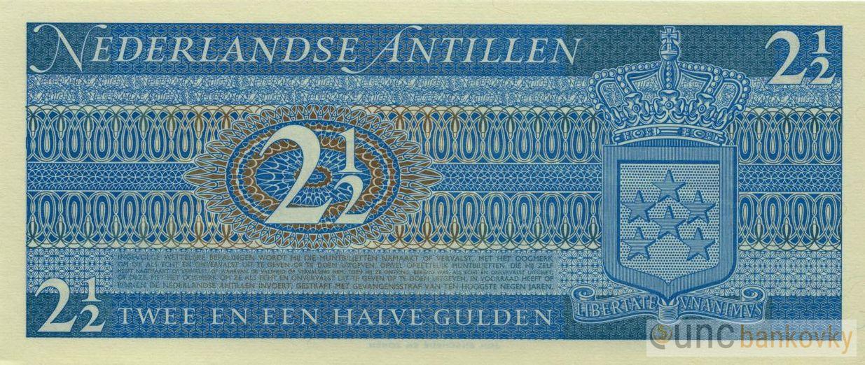 Nizozemské Antily 2a1/5 Gulden 1970 UNC