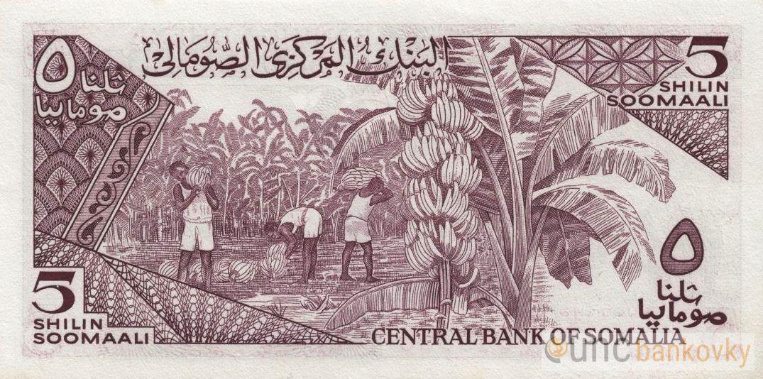 Somálsko 5 Shillings 1987 UNC