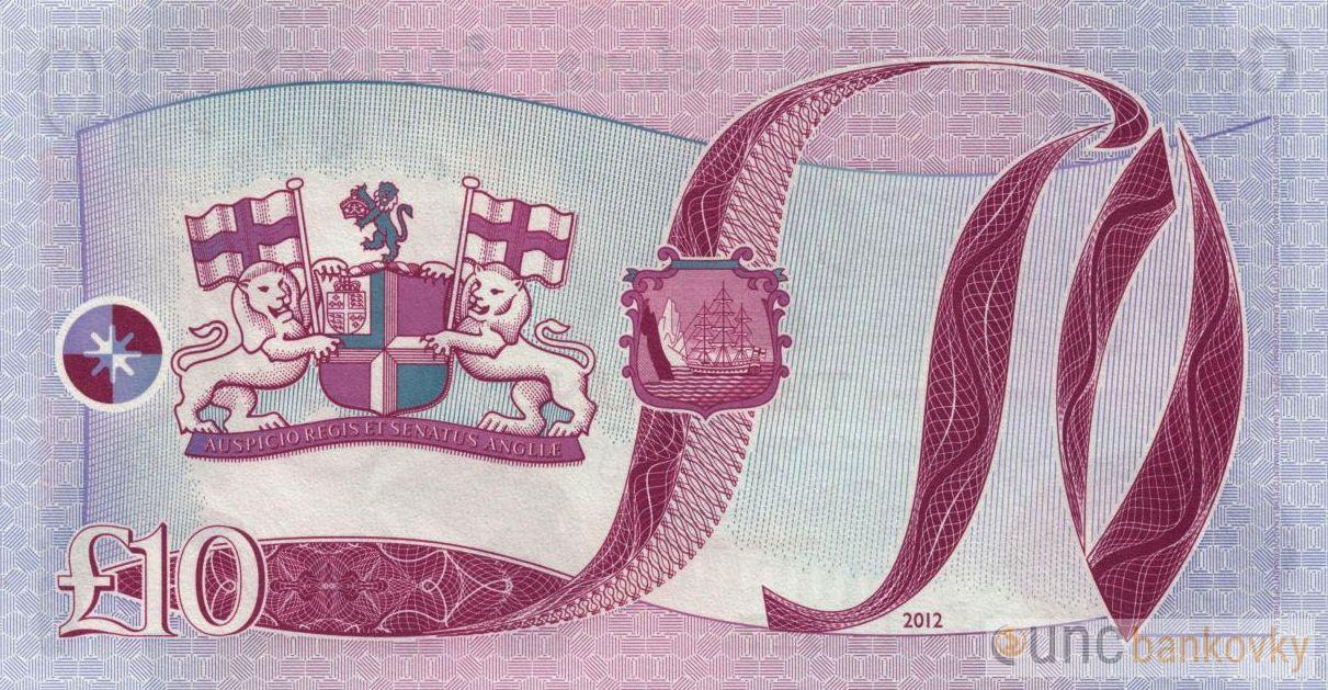 Svatá Helena 10 Pounds 2012 UNC