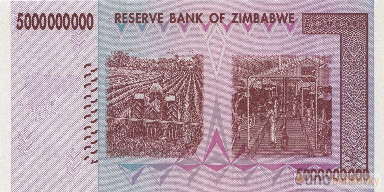 Zimbabwe 5.000.000.000 (miliard) 2008 UNC