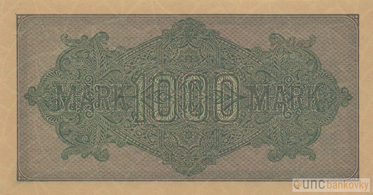 Německo 1000 Mark 1923 UNC