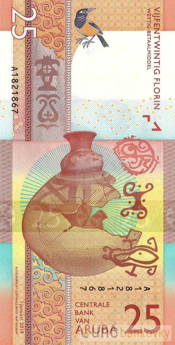 Aruba 25 Florin 2019 UNC