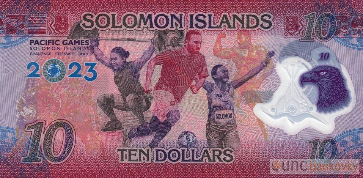 Šalamounovy ostrovy 10 Dollars 2023 UNC